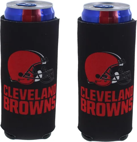 Vista 10 de Paquete de 2 soportes para latas de fútbol de 12 onzas, delgado y delgado, aislador de bebidas Huggie Cooler Coozies (Arizona (cardenales))