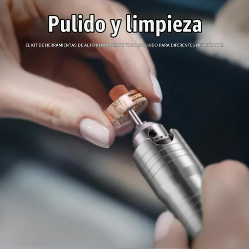 Vista 6 de DZQ Amoladora de eje flexible de 380 W con pedal de pie, kit de herramientas rotativas de 500 a 20,000 RPM con portabrocas de 3 mandíbulas y 83