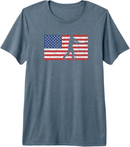 Vista 7 de Baseball Beisbol Batter Homerun - Pitcher Catcher Batter Hit Premium T-Shirt