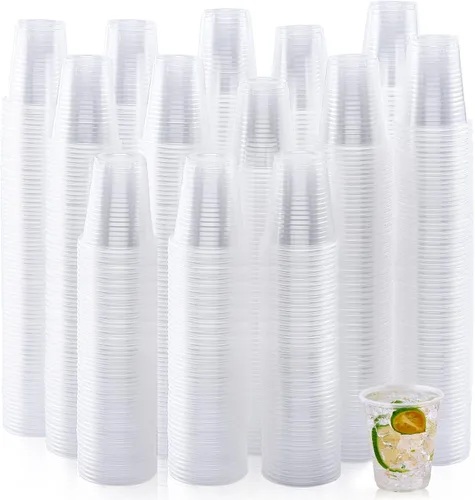 Vista 9 de Turbo Bee Paquete de 1000 Vasos de Plástico Desechables de 3 onzas, Vasos Desechables para Enjuague Bucal, Vasos Pequeños Transparentes de 3 Onzas