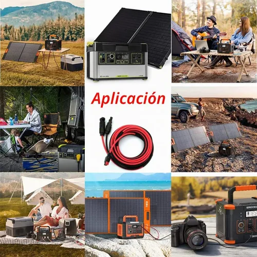 Vista 7 de Kits de paneles solares Cable de carga compatible con adaptador Anderson y conectores solares para centrales eléctricas portátiles, generadores