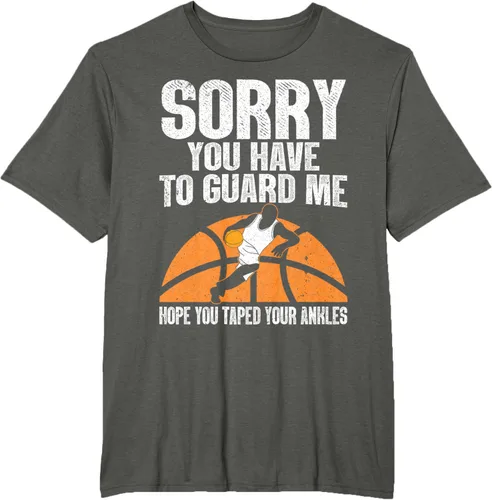 Vista 5 de Camiseta divertida de baloncesto para hombres y mujeres, Negro