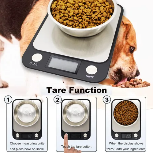 Vista 5 de Báscula de cocina de alimentos, báscula digital de 22.0 lbs y 22 libras, impermeable, gramos y onzas para pérdida de peso, hornear, cocinar