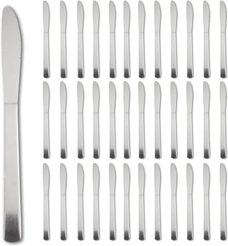 Vista 13 de Juego de 36 Piezas de Tenedores de Cena - Tenedores de Cubiertos de Acero Inoxidable Windsor de 7.1 Pulgadas Aptos para Lavavajillas para 36
