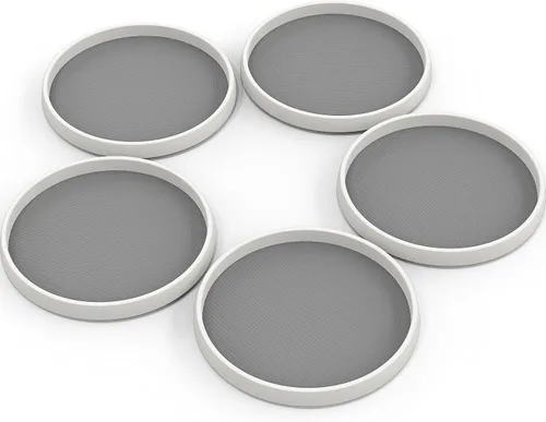 Vista 9 de Simple Houseware Bandeja giratoria organizadora de especias Lazy Susan de 10 pulgadas, paquete de 4