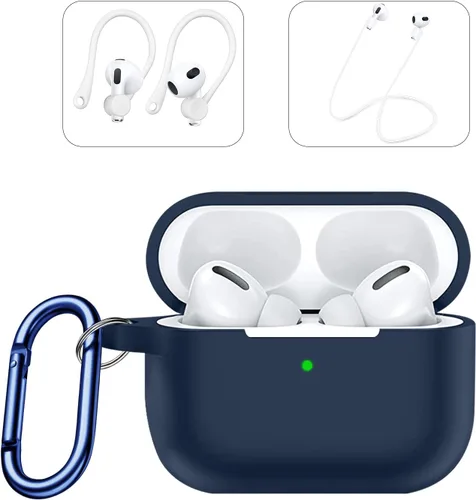 Vista 9 de Sahara - Venture Series - Funda de silicona para AirPods Pro (2ª generación), azul medianoche (HP00051)