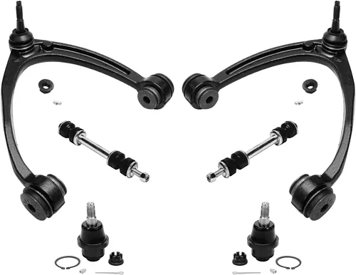 Vista 83 de Detroit Axle - Kit de brazos de control delantero para Chevy Silverado 1500 GMC Sierra 1500 GMC Sierra 1500 Avalanche Yukon Tahoe Escalade ESV EXT