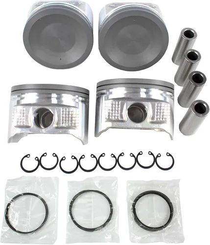 Vista 2 de DNJ PRK625 Juego de anillos de pistón estándar para Nissan Altima Frontier Xterra 1998-2004 2.4L L4 16V DOHC 2389cc