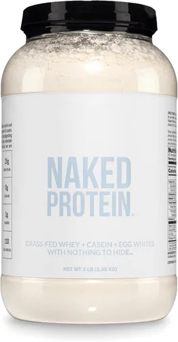 Vista 7 de NAKED Mezcla de proteínas en polvo - Mezcla de proteínas de huevo, suero de leche y caseína