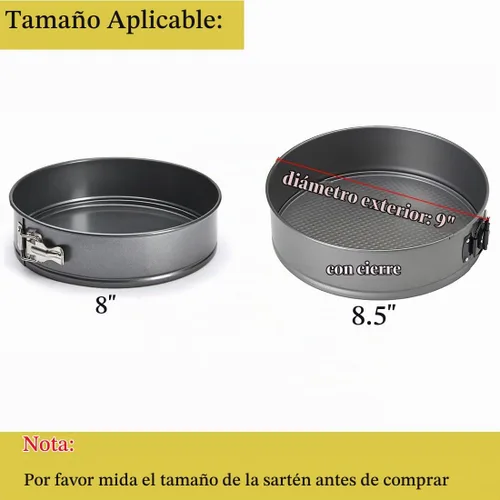 Vista 3 de Protector de baño de agua de tarta de queso de silicona para molde
