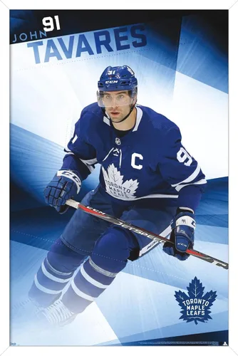 Vista 13 de Trends International NHL Toronto Maple Leafs - Póster de pared de John Tavares 19, 14.725 x 22.375 pulgadas, versión enmarcada de madera de granero