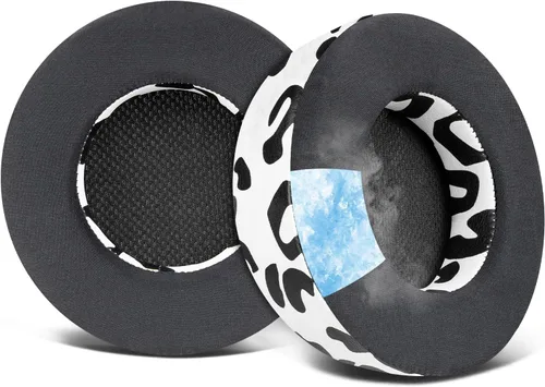Vista 12 de SOULWIT Almohadillas de enfriamiento para auriculares Corsair Virtuoso, almohadillas con espuma de aislamiento de ruido de alta densidad, grosor