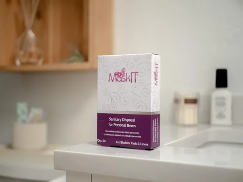 Vista 7 de MaskIT Bolsas de eliminación para almohadillas y forros de vejiga, bolsas de eliminación sanitaria para almohadillas de incontinencia y protectores