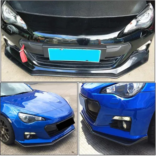 Vista 3 de Protector de parachoques delantero para Subaru BRZ Coupe 2Door 2013-2016 Add-on Factory Outlet Carbon Fiber CF Protector de parachoques de barbilla