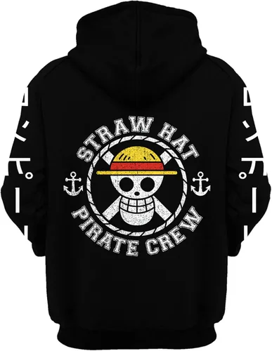 Vista 2 de Bxjirdcip Unisex Anime Hoodies 3D Printed Novelty Hoodies Men'S Cosplay Pullover Sweatshirts