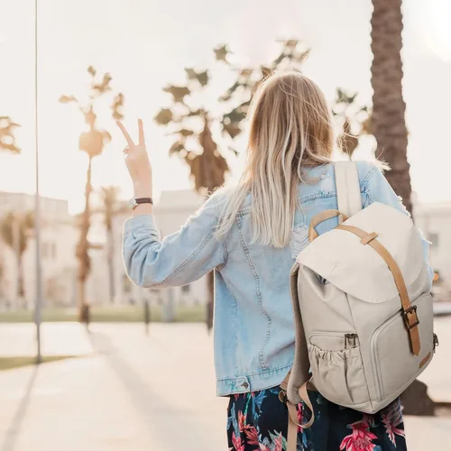 Vista 5 de BAGSMART - Mochila para cámara, mochilas de cámara DSLR para fotógrafos, mochila de fotografía impermeable antirrobo con compartimento para portátil