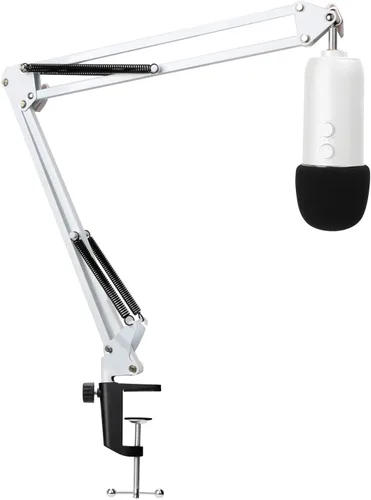Vista 12 de Blue Yeti - Soporte para micrófono con cubierta de espuma, soporte de brazo de tijera de suspensión y filtro de parabrisas para micrófono