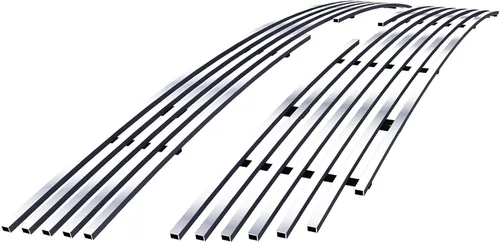 Vista 8 de APS Compatible con Chevy Silverado 2500HD 3500 2005-2006 y 06 1500 HD SS y 07 Classic Main Upper Acero Inoxidable Negro 8x6 Horizontal Billet