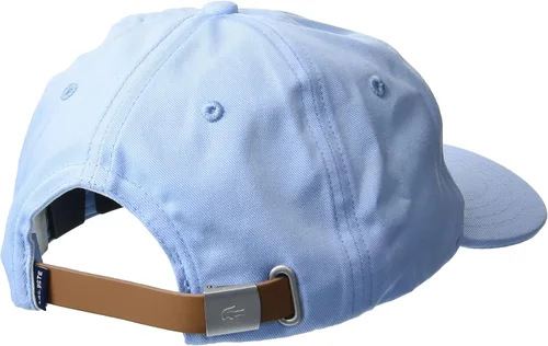 Vista 2 de Lacoste Sombrero de correa de cuero ajustable de sarga de cocodrilo para hombre