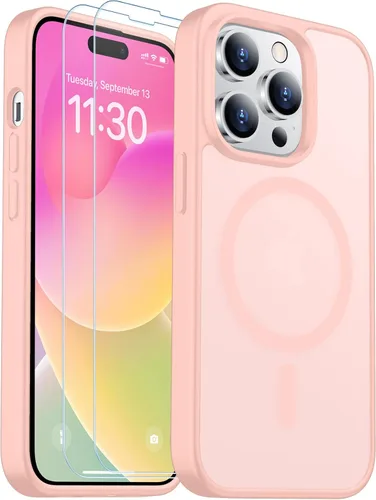 Vista 112 de SPIDERCASE Funda magnética translúcida diseñada para iPhone 11, con 2 protectores de pantalla de vidrio templado, antihuellas, para iPhone 11 de 6.1