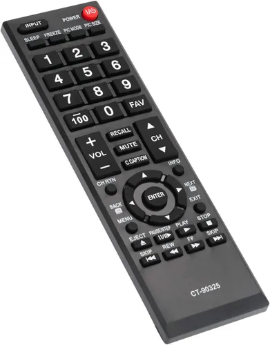 Vista 6 de CT-90325 - Control remoto de repuesto para Toshiba TV 55S41U 32E200U 32C100U1/2 32DT1U 55HT1 55G310U 19AV600U 22AV600U 22SL400U 24SL410U 26C100U