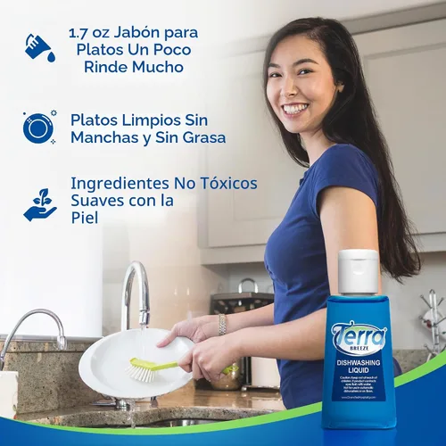 Vista 4 de Detergente de jabón para platos, 1.7 oz (caja de 144)