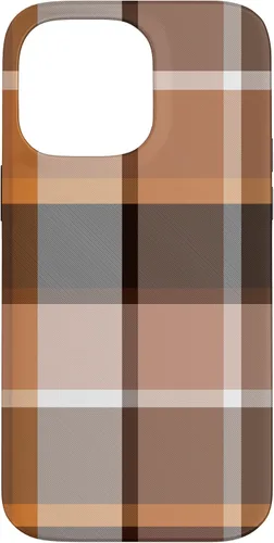 Vista 21 de iPhone 16 Buffalo Check Orange Brown Gingham Scottish Pattern Style Case