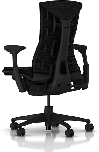 Vista 2 de Herman Miller Embody Silla Ergonómica de Oficina Brazos Totalmente Ajustables y Ruedas para Alfombra Negro Balance