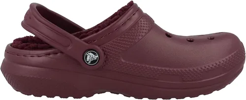 Vista 3 de Crocs - Zuecos para adultos, diseño clásico con forro, unisex, Granates
