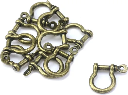 Vista 8 de Semetall Grillete de anclaje de pasador de tornillo, 10 grilletes de anillo en D para aparejo, elevación, correa de remolque y cuerda de alambre