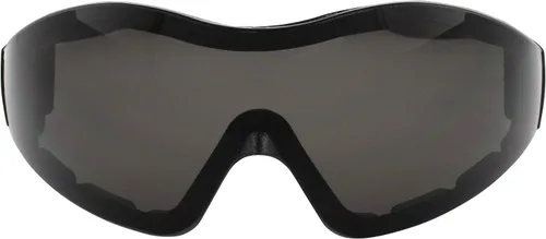 Vista 3 de Birdz 2 pares de anteojos Boogie de espuma negra acolchada para motocicleta, esquí, paracaidismo, lentes antiniebla con lentes antiniebla humo