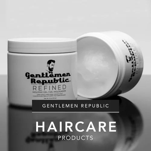 Vista 6 de Gentlemen Republic gel moldeador de cabello Refined resistente y con brillo para acicalamiento y peinado, Blanco, 1