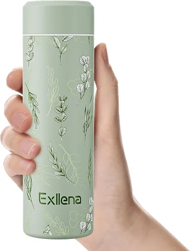 Vista 24 de 【Mejorado】Exllena Botella de Agua Aislada Pequeña 8 oz/250ml – Mini Botella de Agua Aislada para Bebidas Calientes y Frías, Botella de Agua Pequeña