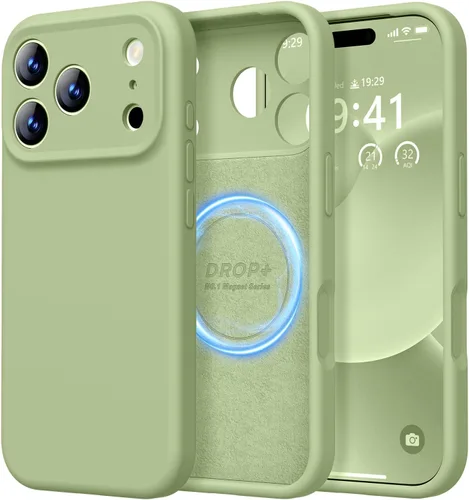 Vista 116 de LOVE 3000 Diseñada para Funda iPhone Air, Silicona Premium [Compatible con Magsafe][Forro de Microfibra Suave Anti-Rayones] Funda Protectora
