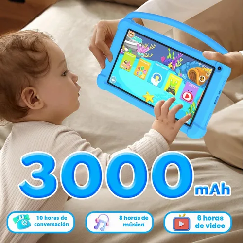 Vista 7 de Tableta para niños de 7 pulgadas, tabletas Android de cuatro núcleos para niños pequeños, tableta para niños con almacenamiento de 32 GB, 4 GB