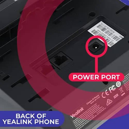 Vista 6 de Yealink - Fuente de alimentación PS5V600US 5V 0.6A - Teléfonos inalámbricos W56H, W52H, W57R, W59R, W71H, W73H, W74H, W76, W78H, teléfonos