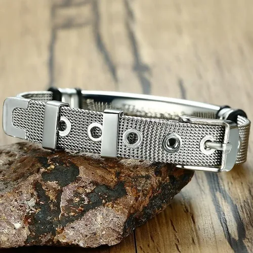 Vista 5 de Pulsera inspiradora con texto en inglés "To My Daughter", pulsera ajustable grabada para regalar a hija de papá y mamá