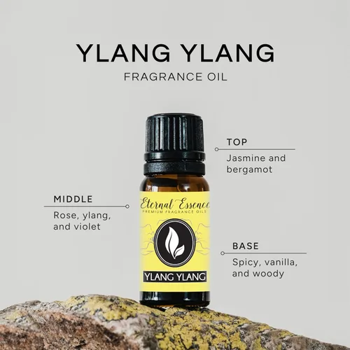 Vista 2 de Aceite de Fragancia Ylang Ylang de Grado Premium - 10 ml - Aceite Perfumado