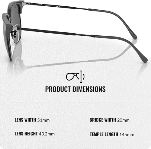Vista 30 de Ray-Ban RB4416 NEW CLUBMASTER - Gafas de sol de forma cuadrada redonda con kit oficial de gafas