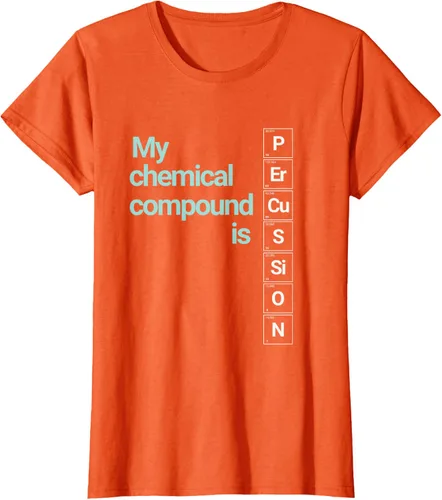 Vista 14 de Percussion Band Geek My Chemical Compound T-Shirt