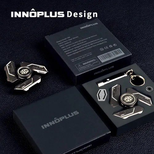 Vista 5 de Fidget Spinners, Juguete Fidget Spinners, Juguete para Aliviar el Estrés, Ansiedad y TDAH, Regalos Spinner para Adultos y Niños, Juguete de Metal