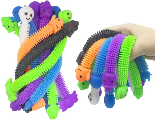 Vista 7 de Paquete de 36 cuerdas elásticas para el día de San Patricio, juguetes sensoriales para personas con autismo, ideales para niños y niñas, bolsas