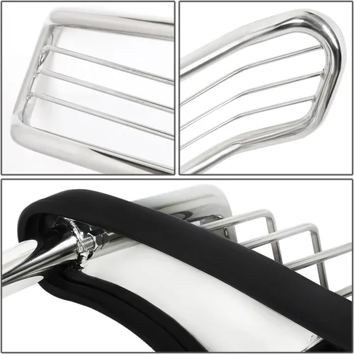 Vista 3 de DNA MOTORING GRILL-G-039-SS Parachoques Delantero Cepillo Rejilla Guarda, Plata