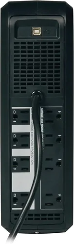 Vista 3 de Tripp Lite UPS de respaldo de batería de 650VA, 350W, para montaje en rack/torre, pantalla LCD, AVR, USB, DB9 (OMNI650LCD)
