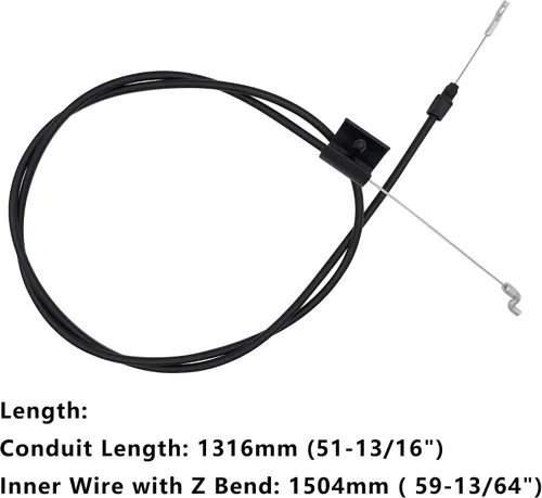 Vista 2 de 1101366MA - Cable de parada de motor compatible con Briggs and Stratton Murray Reemplazo 1101366 S-Cable de 22 pulgadas
