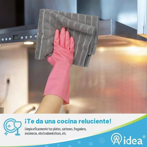 Vista 4 de AIDEA - Juego de 8 toallas de cocina para cocina, color gris, paño