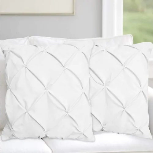 Vista 14 de Juego de 2 fundas de almohada tamaño Queen de 100% algodón egipcio, color blanco, fundas de almohada tamaño Queen de 20 x 30 pulgadas, fundas