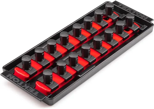 Vista 15 de TEKTON - Llave de tubo de 1/2 pulgada x riel de 33 cm con 10 clips (negro) OSR22210 Fabricado en EE. UU