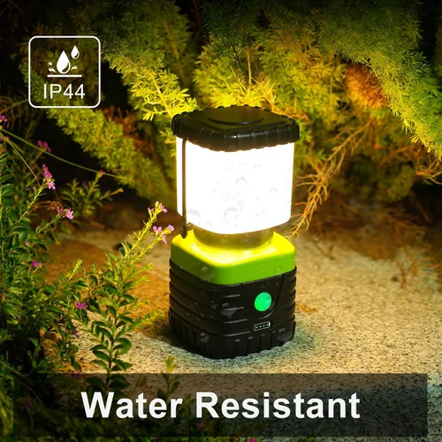 Vista 5 de Jarxin 1 unidad de linterna de camping LED luz cálida 3200K recargable de 1000 lm, batería externa de 4500 mAh, linterna para emergencias