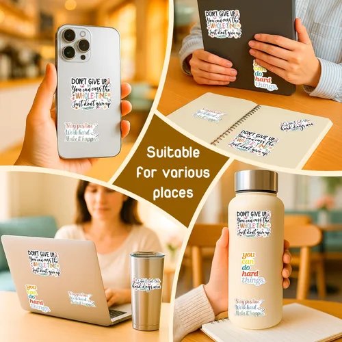 Vista 30 de (4 piezas) Calcomanías cristianas – Calcomanías de vinilo impermeables con versículo de la Biblia para laptop, botella de agua, automóvil